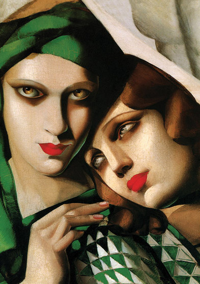 The Green Turban by Tamara De Lempicka Greetings Card